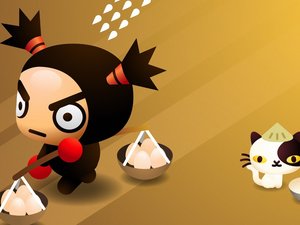 安卓动漫 卡通 pucca 中国娃娃 可爱手机壁纸