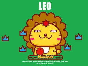 安卓动漫 插画 手绘 Hamicat 哈咪猫 狮子座 星座手机壁纸