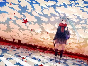 动漫 动漫少女 初音未来 插画 手绘