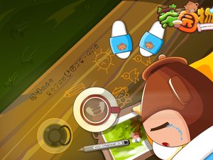 安卓动漫 茶园物语 鸥鸥壶 原创手机壁纸