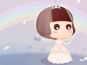 安卓动漫 麦拉风 我的婚纱系列手机壁纸