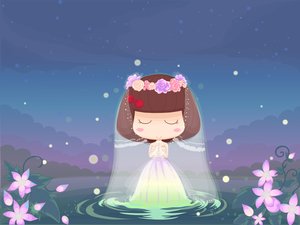 安卓动漫 麦拉风 我的婚纱系列手机壁纸