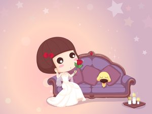 安卓动漫 麦拉风 我的婚纱系列手机壁纸