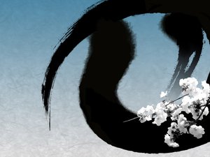 安卓创意 设计 中国风 水墨 山水手机壁纸