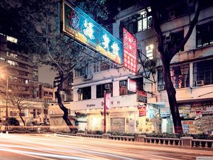 安卓风景 城市 香港 夜景手机壁纸
