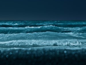 安卓风景 夜晚 大海 深邃手机壁纸