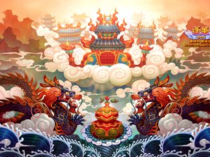 安卓游戏 插画 蓬莱手机壁纸