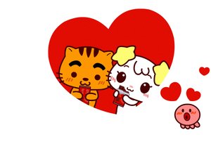 安卓爱情 浪漫 恩爱 卡通手机壁纸