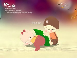 安卓爱情 毕加猪 爱情箴言手机壁纸