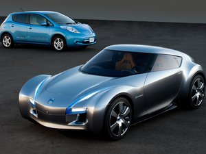 安卓Nissan 日产 尼桑 电动车 跑车 汽车 宽屏手机壁纸