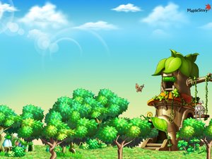 冒险岛 MapleStory 游戏 宽屏 卡通 可爱