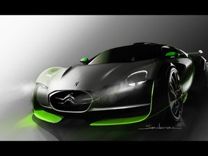 安卓雪铁龙 概念车 电动车 跑车 汽车 宽屏手机壁纸