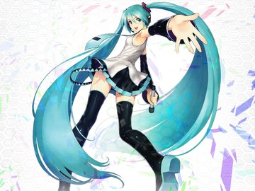 动漫 初音 动漫少女