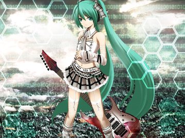 动漫 动漫少女 初音未来 歌手