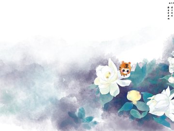 动漫 CC猫 原创 节气 CC猫六月栀子花