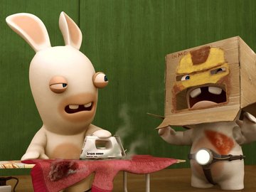 android安卓动漫 插画 3d 疯狂的兔子 搞笑手机壁纸
