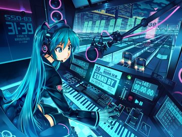 动漫 卡通 初音 妹子 萝莉