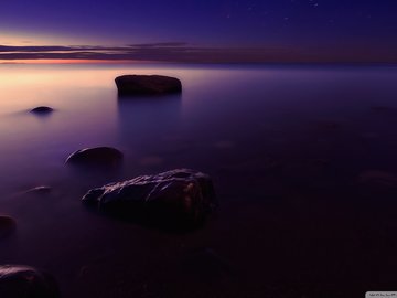 风景 大海 礁石