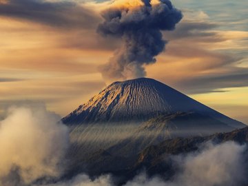 风景 自然风光 火山 喷发