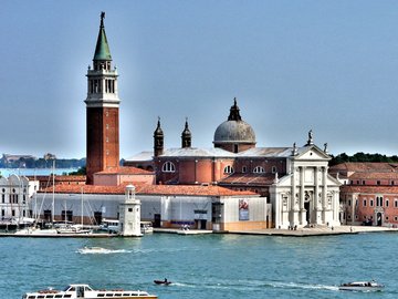 开阔 风景 阳光 大气 旅游 威尼斯 海上威尼斯 浪漫之都 房子