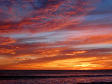 风景 海边 大海 落日 夕阳 落日余晖