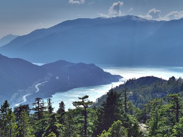 风景 自然 山峰 峡谷 河流