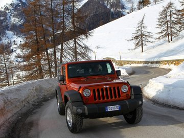 汽车 越野 橘黄色 JEEP 吉普 牧马人