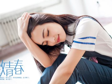 致青春 毕业季 美女 模特 宽屏 学生妹 清纯