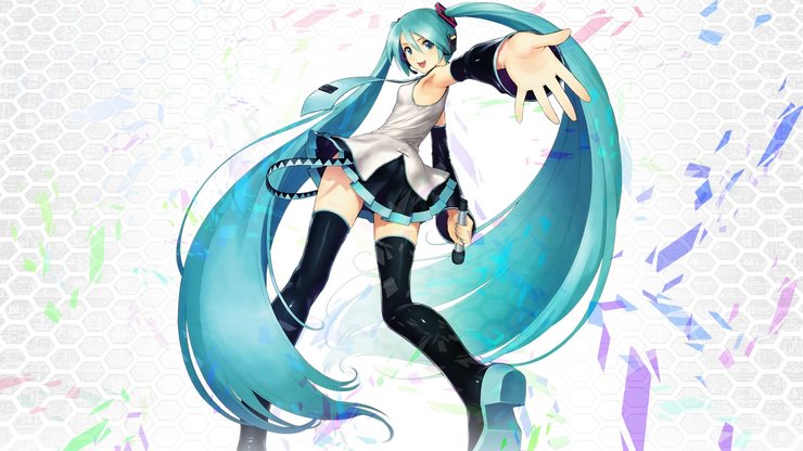 动漫 初音 经典动漫 插画 动漫少女