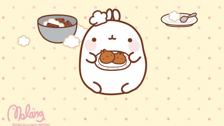 动漫 molang 手绘 卡通