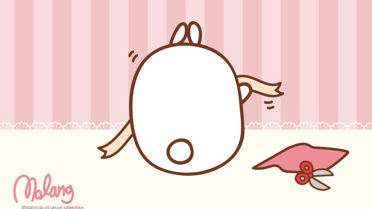 动漫 molang 手绘 可爱