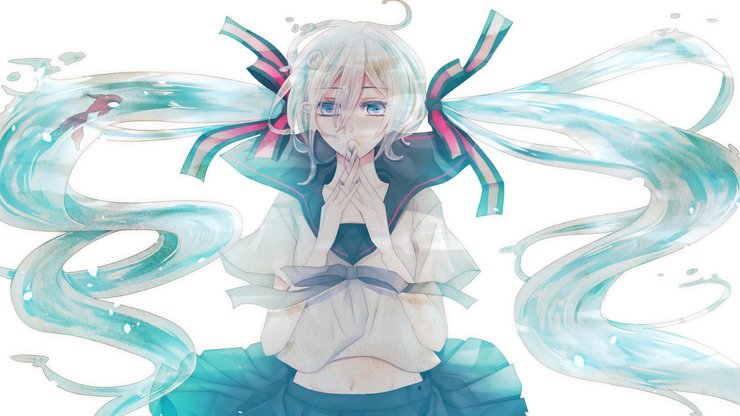 动漫 初音未来 镜音双子 少女 手绘