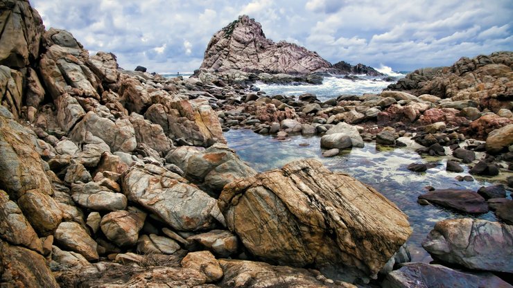 风景 海岸 礁石