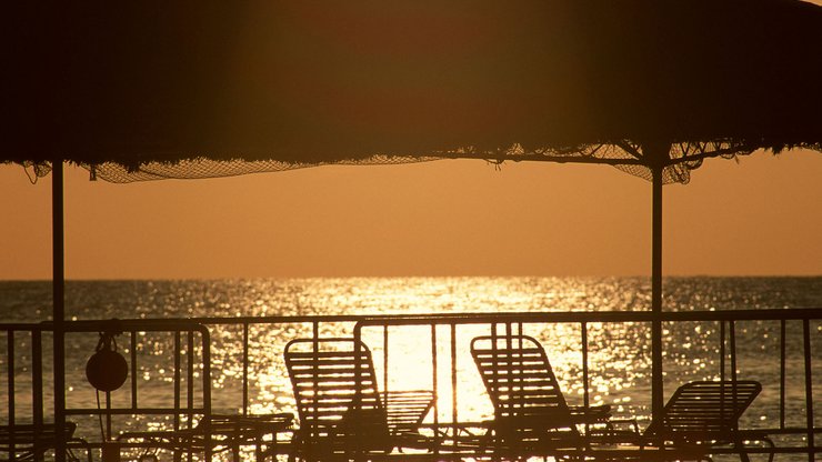 风景 大海 落日 夕阳 炎炎夏日