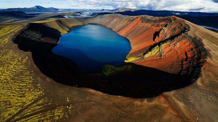 火山 湖面 风景 风光 美景 旅游 自然