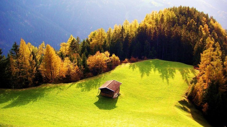 小屋 小房子 野外 风景 风光 美景 旅游 自然