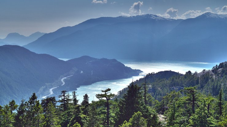 风景 自然 山峰 峡谷 河流