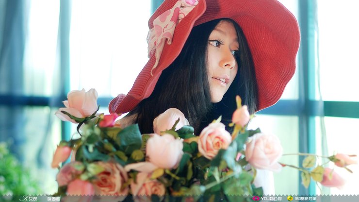 安卓手机美女 K女郎 YOU物馆 字母女孩 噗圈圈高清壁纸