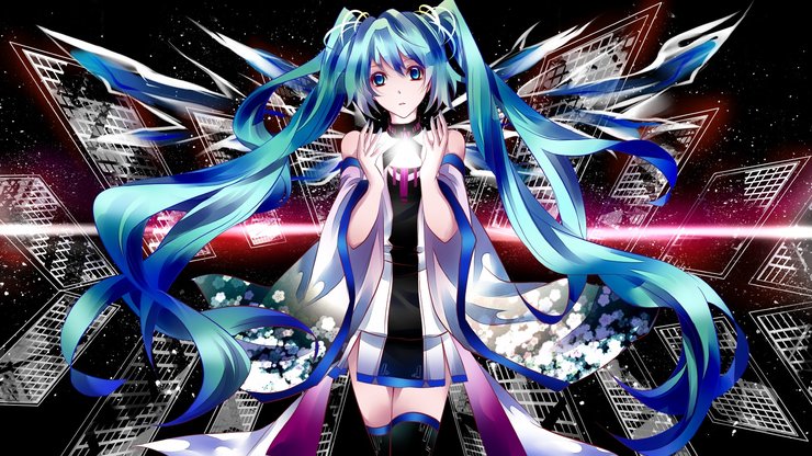 安卓手机动漫 动漫少女 初音未来 插画 手绘高清壁纸
