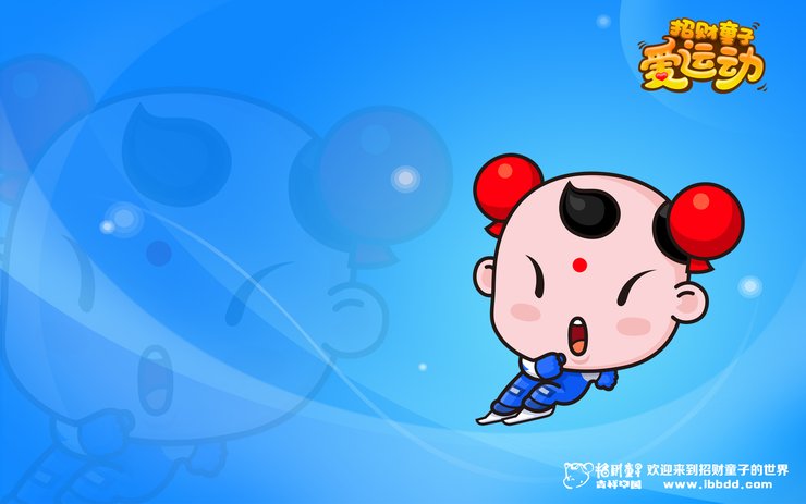 安卓手机动漫 招财童子 合作授权 卡通 原创高清壁纸