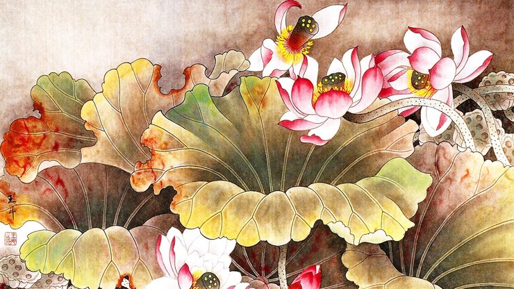 安卓手机炫酷 手绘 中国风 国画 水墨画高清壁纸