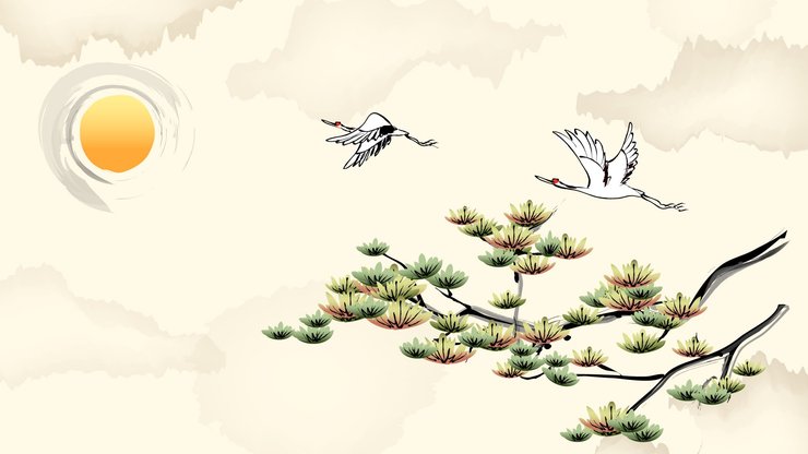 安卓手机创意 中国风 水墨 山水 国画高清壁纸