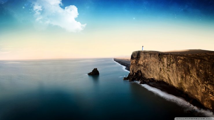 安卓手机风景 海岸 灯塔高清壁纸