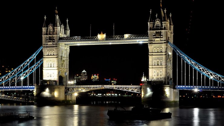 安卓手机风景 旅游 英国 伦敦 塔桥 夜景高清壁纸