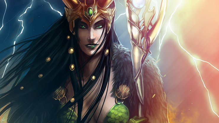安卓手机游戏 游戏美女 CG图 插画 魔法师高清壁纸