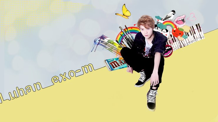 安卓手机男明星 日韩 鹿晗 组合 EXO 高清壁纸