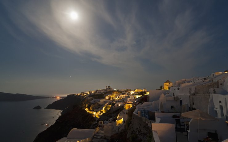 安卓手机风景 夜晚 月亮高清壁纸