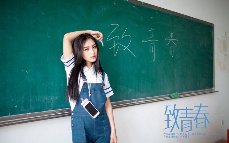 安卓手机致青春 毕业季 美女 模特 宽屏 学生妹 清纯高清壁纸