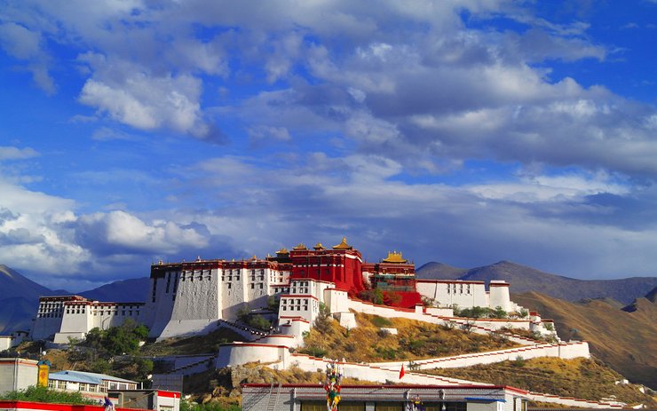 安卓风景 西藏风景 拉萨 布达拉宫 宽屏手机壁纸