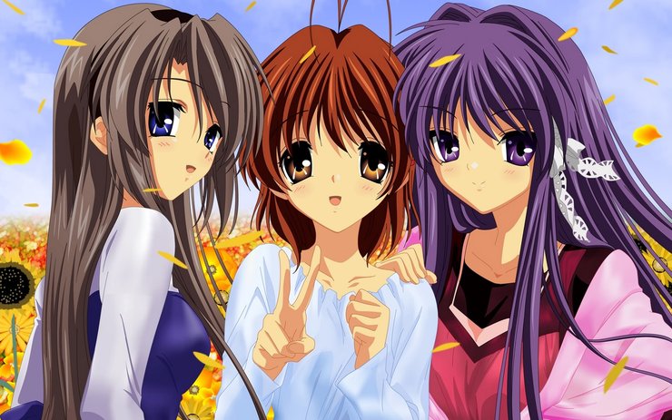 安卓手机动漫 CG 日本 CLANNAD 美少女 可爱 草泥马高清壁纸
